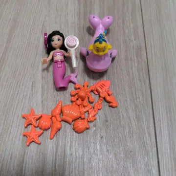 인어 바다 머메이드 레고 아렌다 조개 부품 파츠 아리엘 오렌지