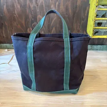 L.L.Bean Boat and Tote 네이비/그린 M