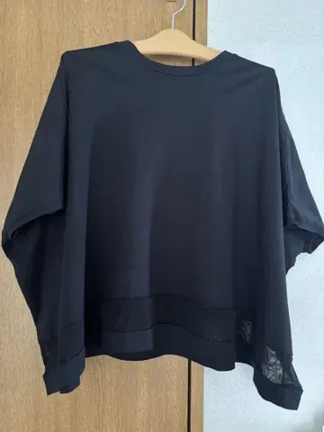 미즈이로 인드 메쉬 믹스 와이드 풀오버 선밸리 무인양품 스타일