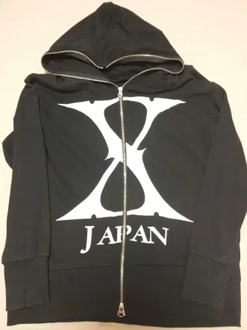 X JAPAN 풀 집업 후드티 블랙