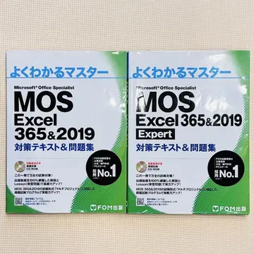 MOS Excel 365 & 2019 대책 텍스트 2권 세트