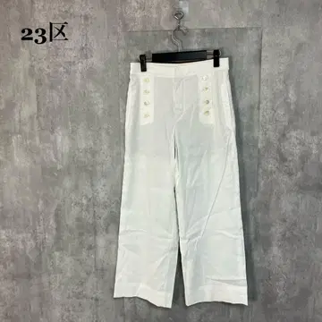 23구 린넨 레이온 스트레치 마린 팬츠 38