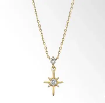 Star Jewelry 목걸이 K10 골드 별 모양