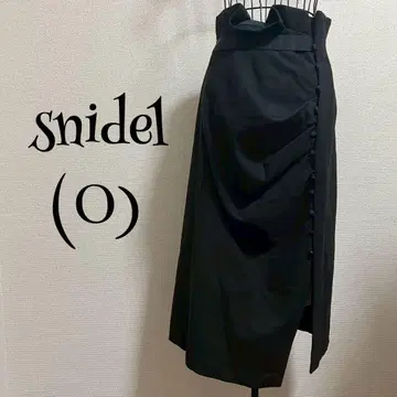 SNIDEL/스나이델/0/블랙/롱 기장/타이트 스커트/하이웨스트