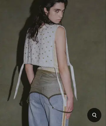 [새상품 미사용] elchele KIRA TWEED BTOF VEST