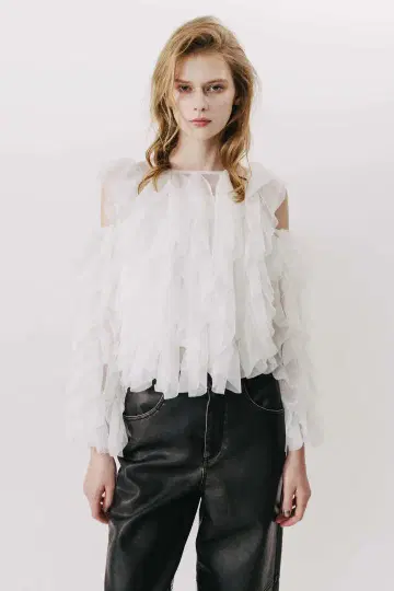 Gardenia Tulle Frill Tops the toe
