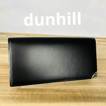 [ dunhill ] 던힐 장지갑 지갑 로고 가죽 블랙