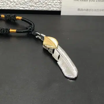 펜던트 목걸이 잎사귀 모티브 스테인리스 전체 길이 62cm