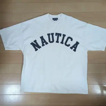 NAUTICA 노티카 아치 로고 티셔츠 헤비 웨이트 사이즈 L