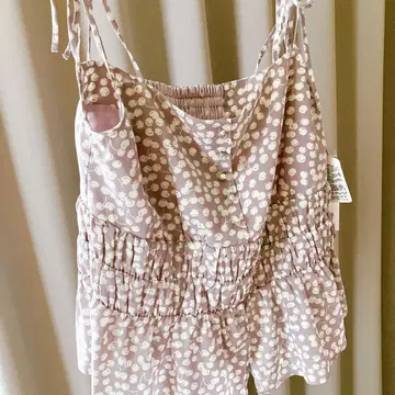 herlipto Cherry Pattern Strap Top M 사이즈