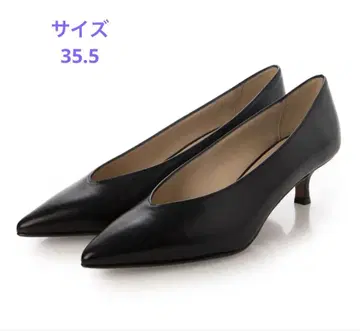 FABIO RUSCONI 블랙 스틸레토 펌프스 사이즈 35.5