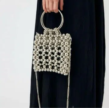 MOUSSY SILVER BEADED MINI 백