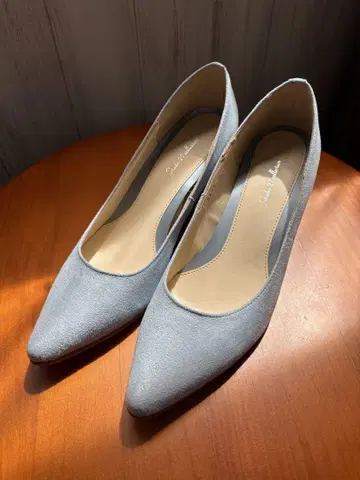 펌프스 하늘색 라메 23.5cm