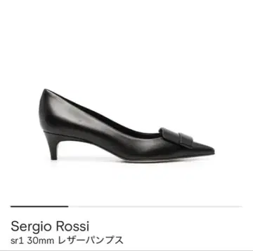 Sergio Rossi sr1 30mm 가죽 펌프스 블랙 사이즈 35