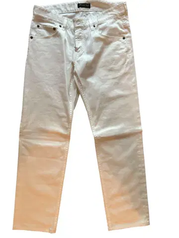 미사용품 MEN'S BIGI 화이트 슬림핏 데님 팬츠 S