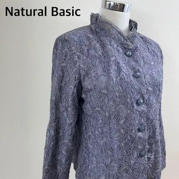 Natural Basic 내추럴 베이직 엘레강트 그레이 레이스 자켓