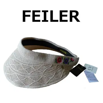 FEILER 아네모네 자수 선바이저 미사용 FEILER