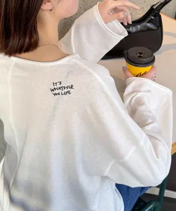 차오패닉 티피 시어 슬라브 원포인트 자수 오버 Tee