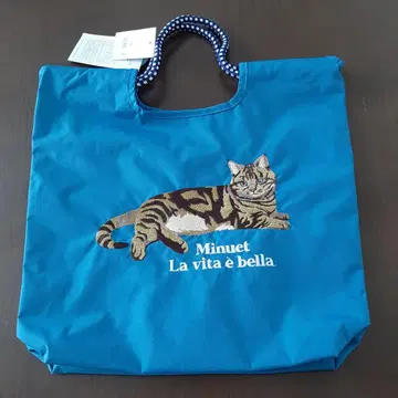애니멀 자수 코드 토트 미뉴에트 고양이 고양이 고양이 토트백