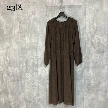 23구 레오파드 조젯 쉬폰 원피스 38