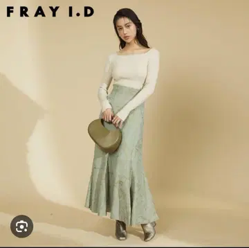 FRAY I.D 자카드 머메이드 스커트