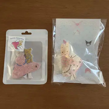 산리오 NAGISA PARIS 마론크림 헤어 클립 팬시