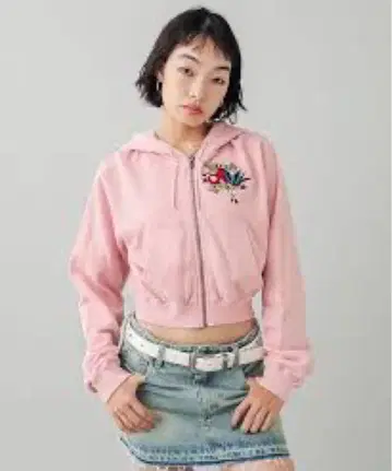 TATTOO COMPACT ZIP UP HOODIE X-girl