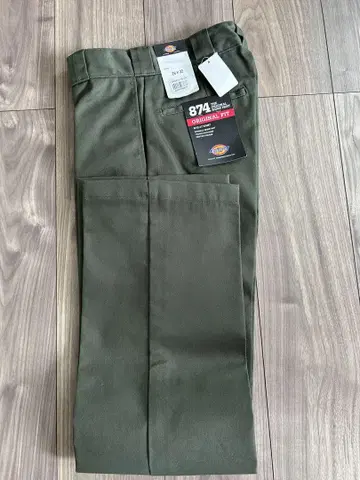 Dickies 874 Original Fit 올리브 그린 28 x 32