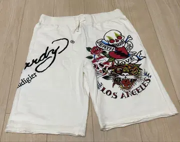 Ed Hardy 에드하디 하프 팬츠 화이트 새상품