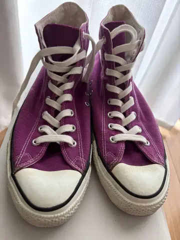 CONVERSE ALL STAR 퍼플 하이컷 스니커즈 80s