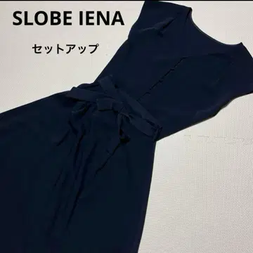 SLOBE IENA 셋업 스커트 2way 네이비 이에나