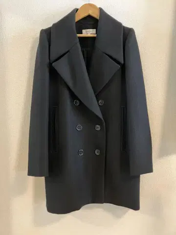 CARVEN 블랙 체스터 코트 34