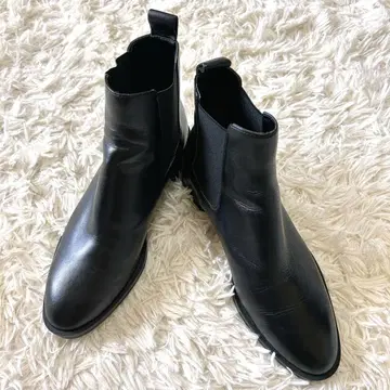 ZARA 사이드 고어 부츠 첼시 부츠 블랙 38 25cm 자라 블랙