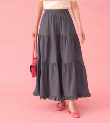 최종 가격 인하 메종 마블 데님 캉캉 스커트