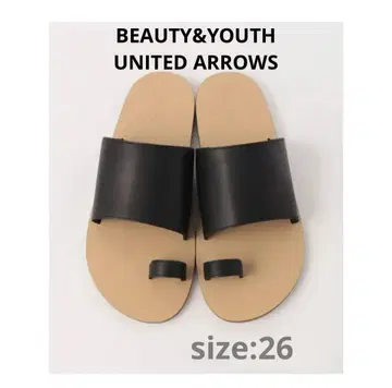 BEAUTY&YOUTH 블랙 남성용 2 스트랩 샌들