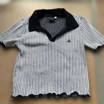 MOUSSY 스트라이프 피케 셔츠 F 사이즈