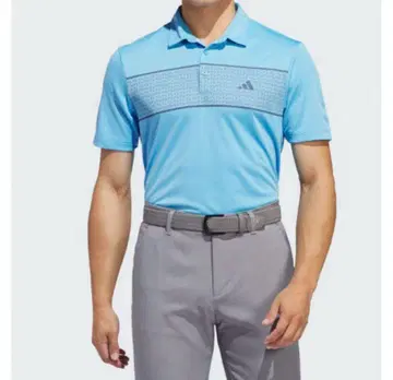 무료배송 새상품 adidas 골프 가슴 스트라이프 피케 셔츠 2XL