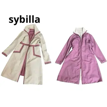 시빌라 sybilla 리버서블 코트 아우터 2way 베이지 계열