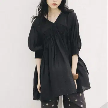 kbf 셔링 미니 원피스 블랙 새상품