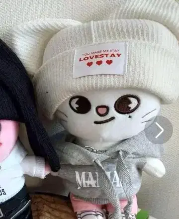 SKZOO 오리지널 20cm 고양이 귀 니트 모자