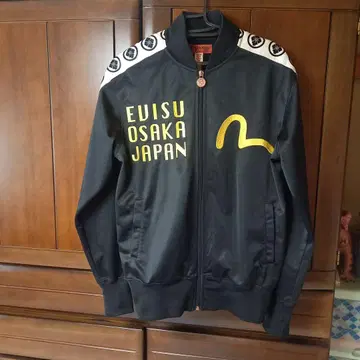 EVISU 집업 자켓 블랙 금 38