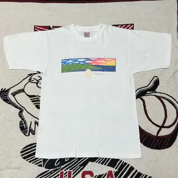 [ 레어 ] 90s 티셔츠 요크 괌 대학교 빈티지