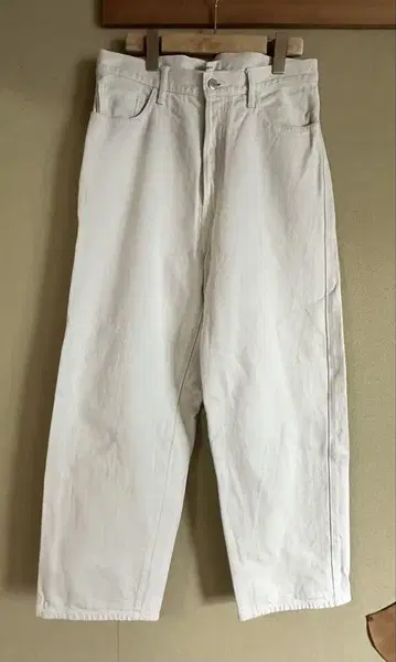 johnbull 화이트 데님 5pk 팬츠