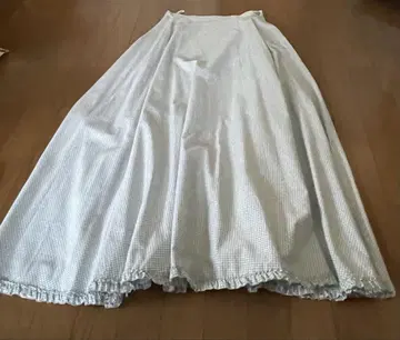 새상품급 잉게보그 깅엄 체크 플레어 스커트