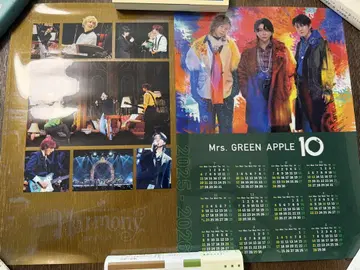 Mrs. GREEN APPLE 10 혜택 클리어 포스터 달력