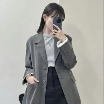 mystic 밑단 레이어드 자켓