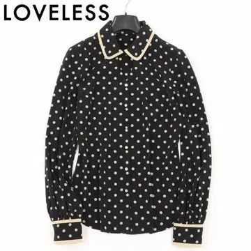 B7509 LOVELESS 러브리스 도트 무늬 긴팔 상의 34