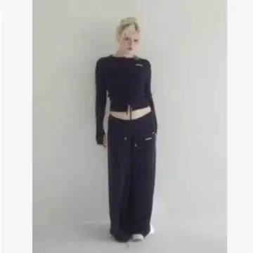 andmary candice pants set up navy