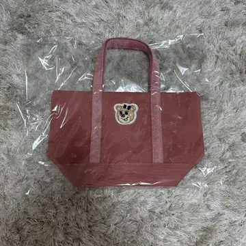 페일러 올드 테디 걸 와펜 토트 백 핑크 소