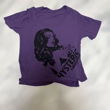 HYSTERIC GLAMOUR 보라색 오프숄더 T셔츠